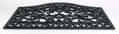 18" X 30" Black Rubber Outdoor Door Mat