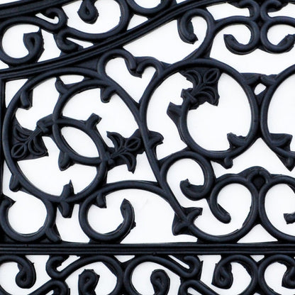 18" X 30" Black Rubber Outdoor Door Mat