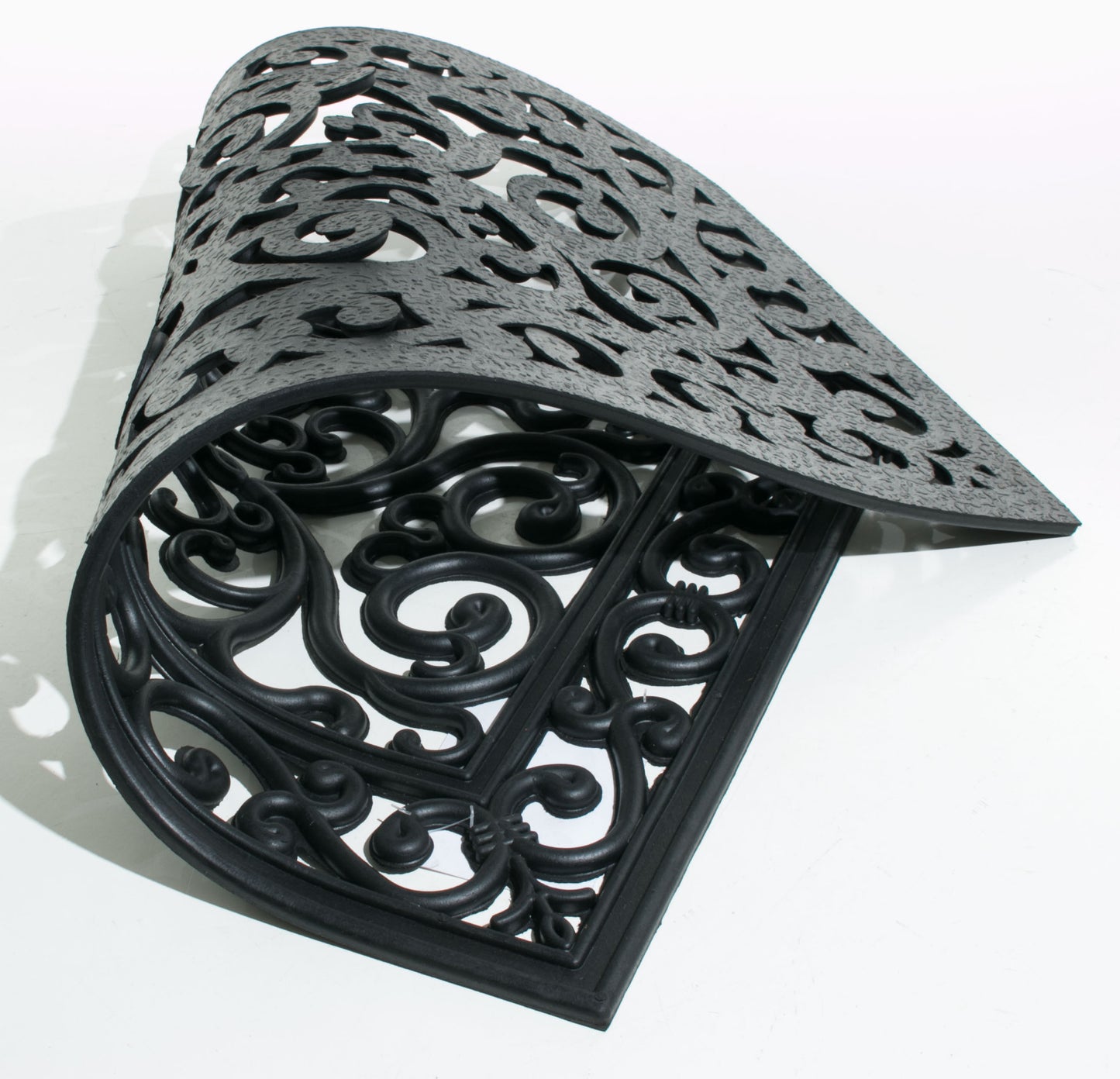 18" X 30" Black Rubber Outdoor Door Mat