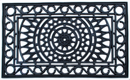 24" X 36" Black Rubber Outdoor Door Mat