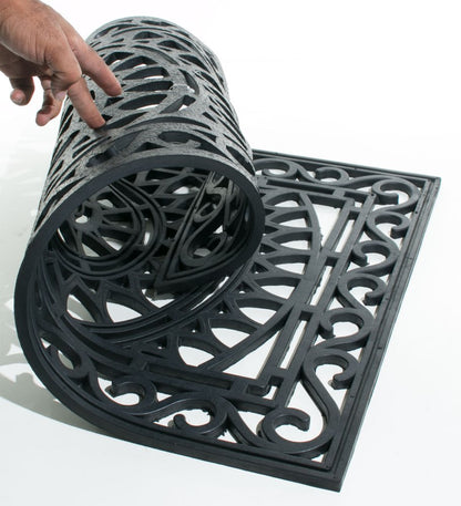 24" X 36" Black Rubber Outdoor Door Mat