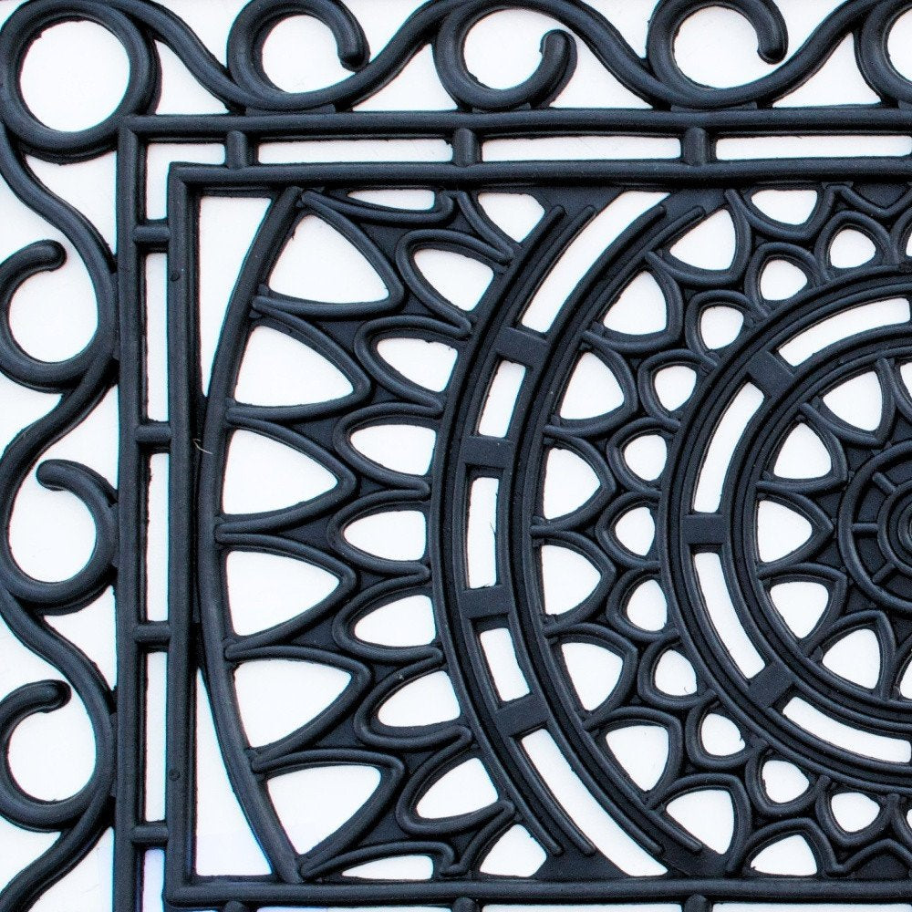 24" X 36" Black Rubber Outdoor Door Mat