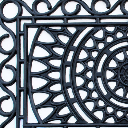 24" X 36" Black Rubber Outdoor Door Mat