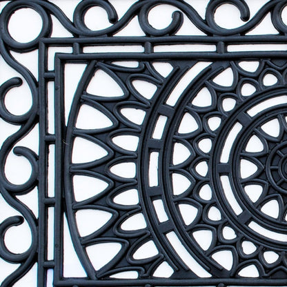 24" X 36" Black Rubber Outdoor Door Mat