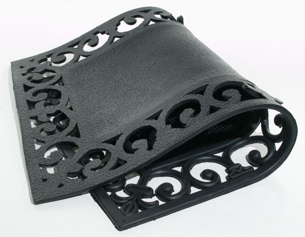 18" X 30" Black Rubber Outdoor Door Mat