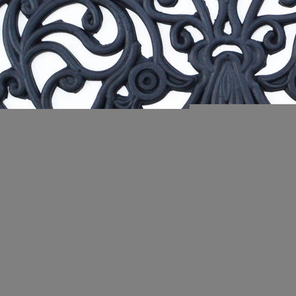 18" X 30" Black Rubber Outdoor Semi Circle Door Mat