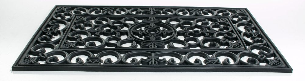 18" X 30" Black Rubber Outdoor Door Mat