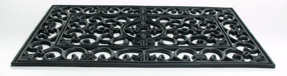 18" X 30" Black Rubber Outdoor Door Mat