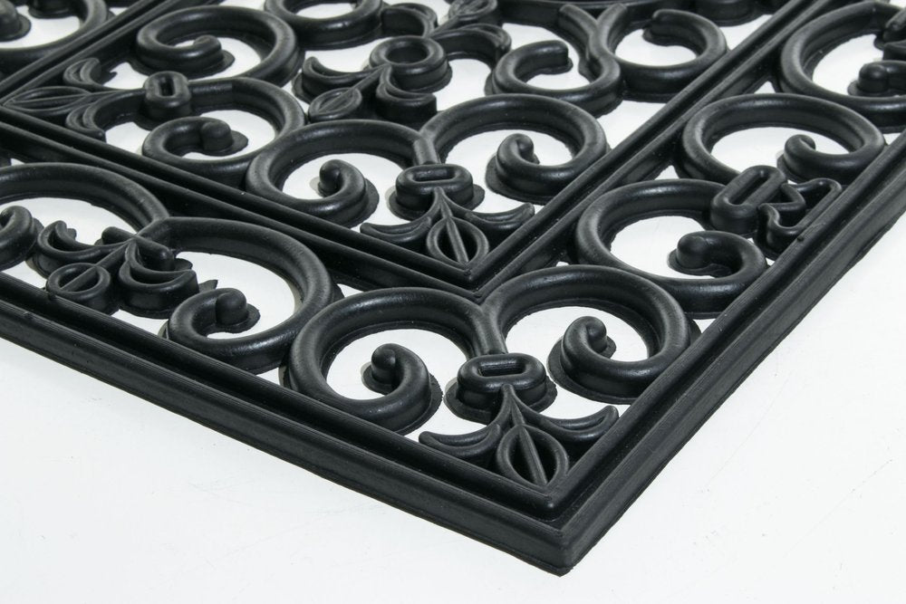 18" X 30" Black Rubber Outdoor Door Mat