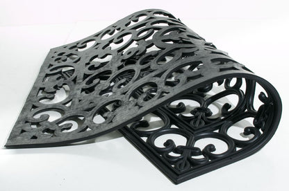 24" X 36" Black Rubber Outdoor Door Mat