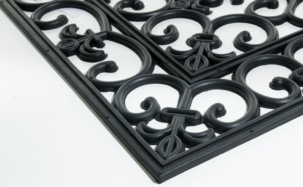 24" X 36" Black Rubber Outdoor Door Mat