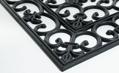 24" X 36" Black Rubber Outdoor Door Mat