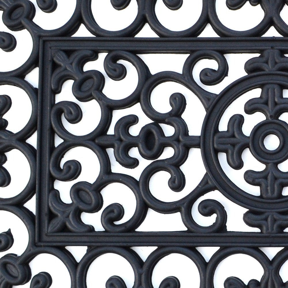 24" X 36" Black Rubber Outdoor Door Mat