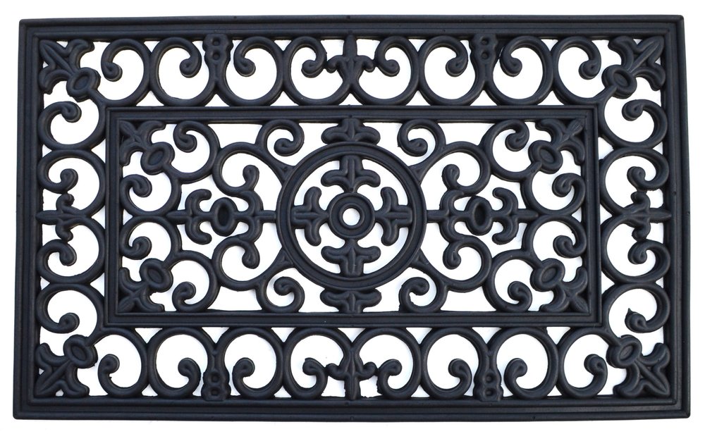 24" X 36" Black Rubber Outdoor Door Mat