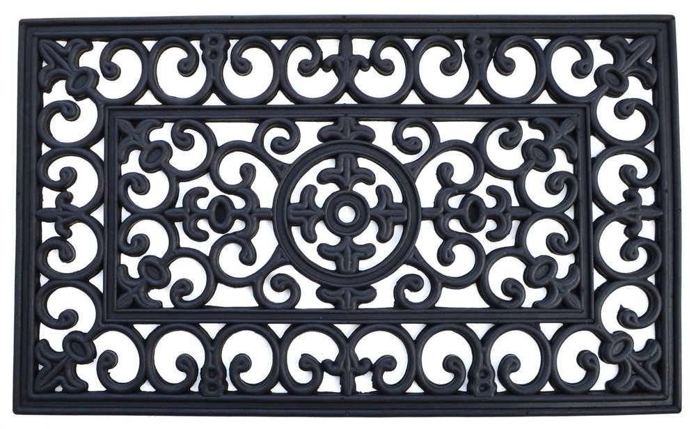 24" X 36" Black Rubber Outdoor Door Mat