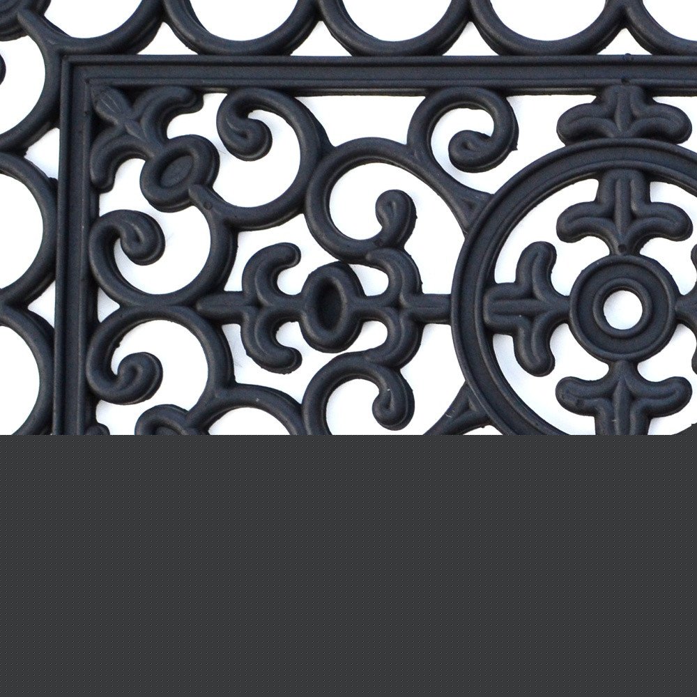 24" X 36" Black Rubber Outdoor Door Mat