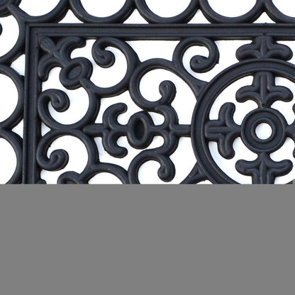 24" X 36" Black Rubber Outdoor Door Mat