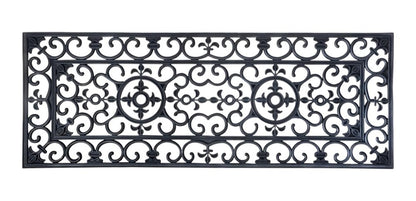 18" X 47" Black Rubber Outdoor Door Mat
