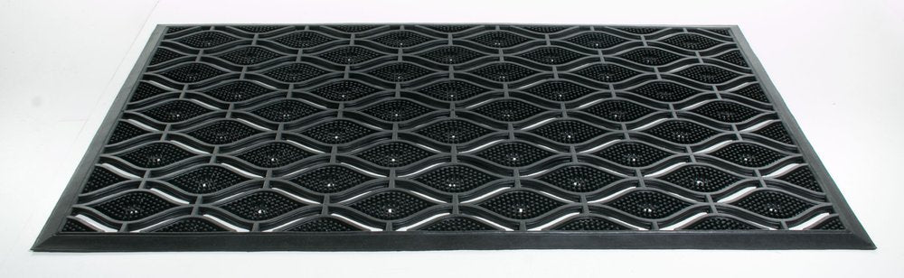 22" X 36" Black Rubber Outdoor Door Mat