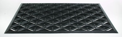 22" X 36" Black Rubber Outdoor Door Mat