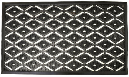 22" X 36" Black Rubber Outdoor Door Mat