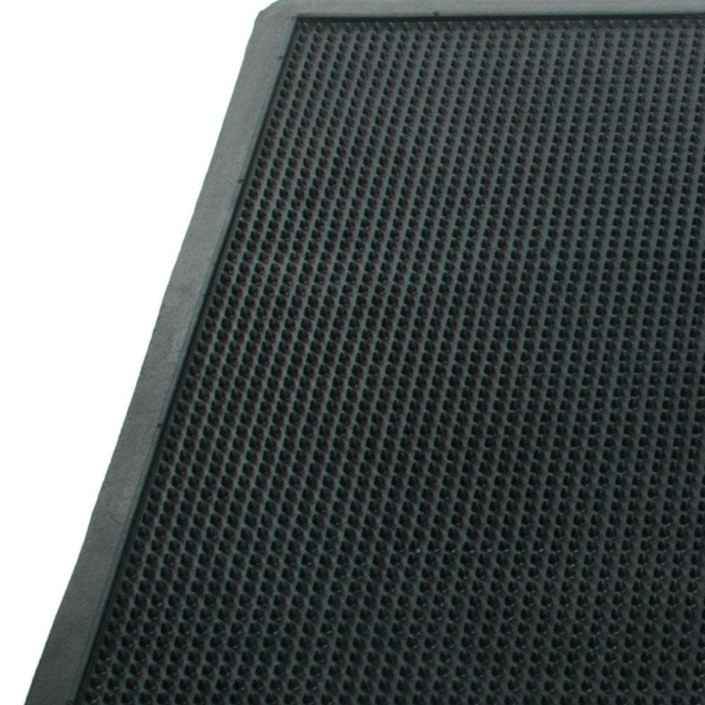 18" X 30" Black Rubber Outdoor Door Mat