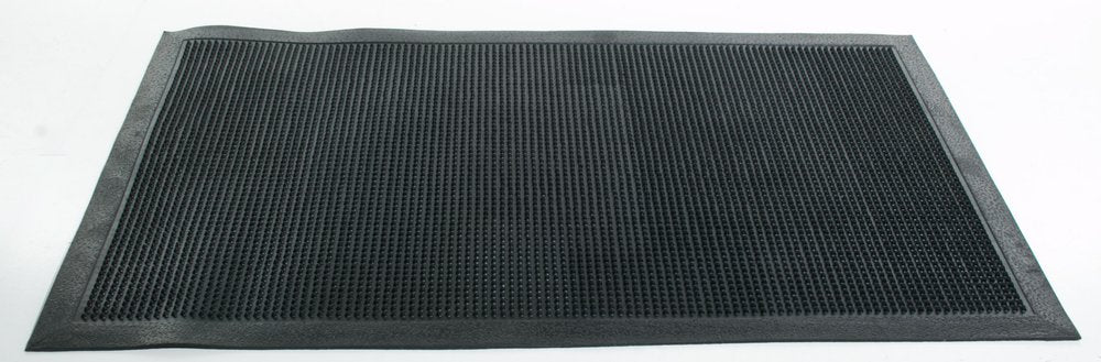 18" X 30" Black Rubber Outdoor Door Mat