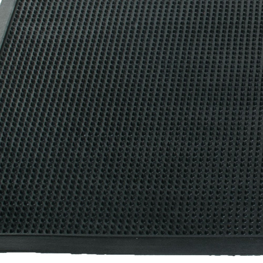 18" X 30" Black Rubber Outdoor Door Mat
