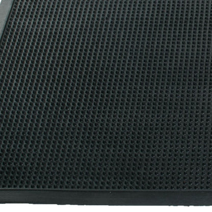 18" X 30" Black Rubber Outdoor Door Mat