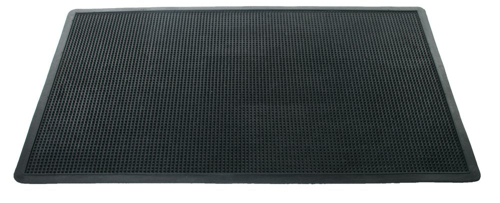 18" X 30" Black Rubber Outdoor Door Mat