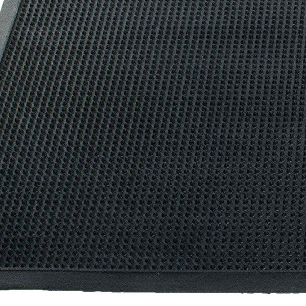 18" X 30" Black Rubber Outdoor Door Mat