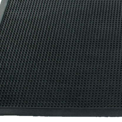 18" X 30" Black Rubber Outdoor Door Mat