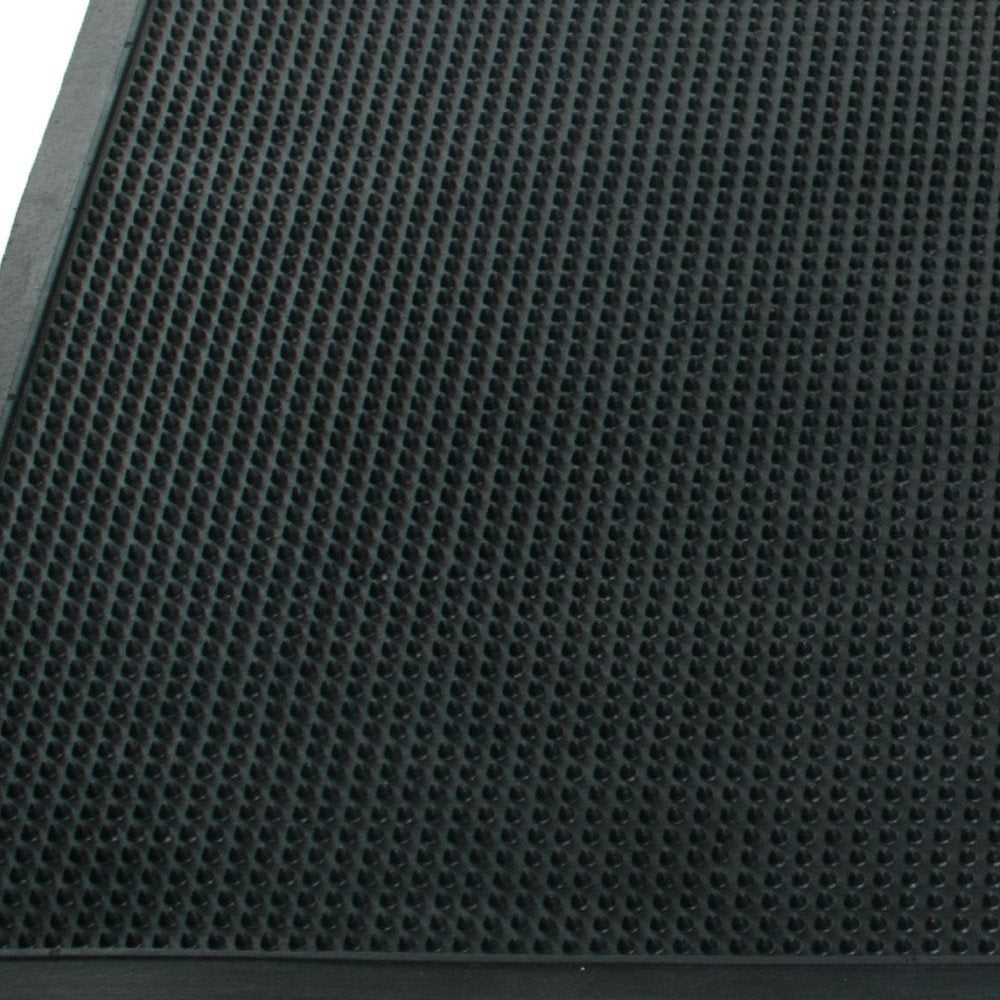 18" X 30" Black Rubber Outdoor Door Mat