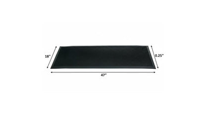 18" X 47" Black Rubber Outdoor Door Mat