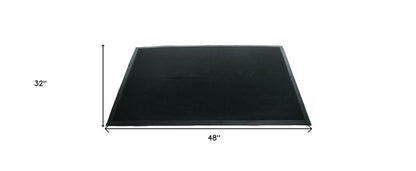 32" X 48" Black Rubber Outdoor Door Mat