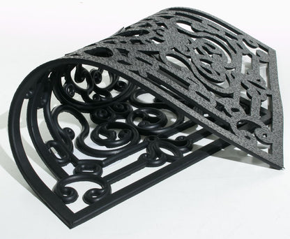 18" X 30" Black Rubber Pineapple Outdoor Door Mat