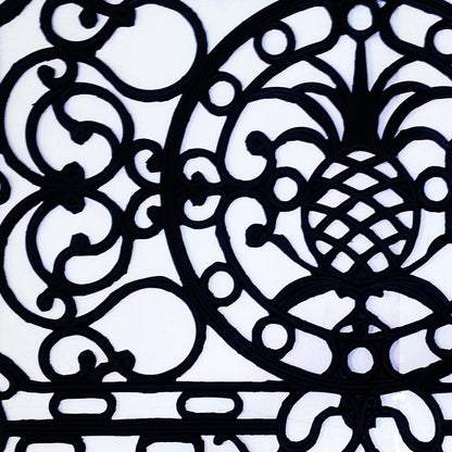 18" X 30" Black Rubber Pineapple Outdoor Door Mat