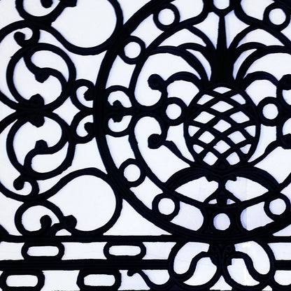 30" X 48" Black Rubber Pineapple Outdoor Door Mat