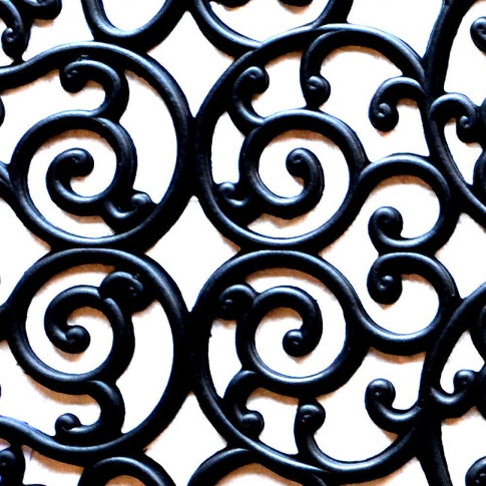 24" X 48" Black Rubber Outdoor Door Mat