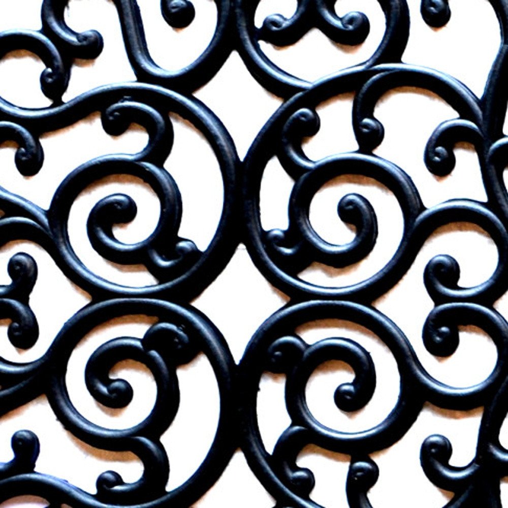 24" X 48" Black Rubber Outdoor Door Mat