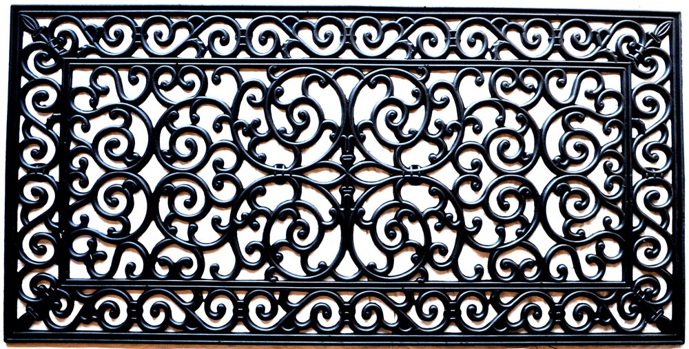 24" X 48" Black Rubber Outdoor Door Mat
