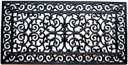 24" X 48" Black Rubber Outdoor Door Mat