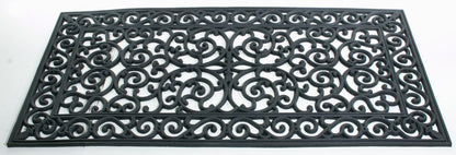 24" X 48" Black Rubber Outdoor Door Mat