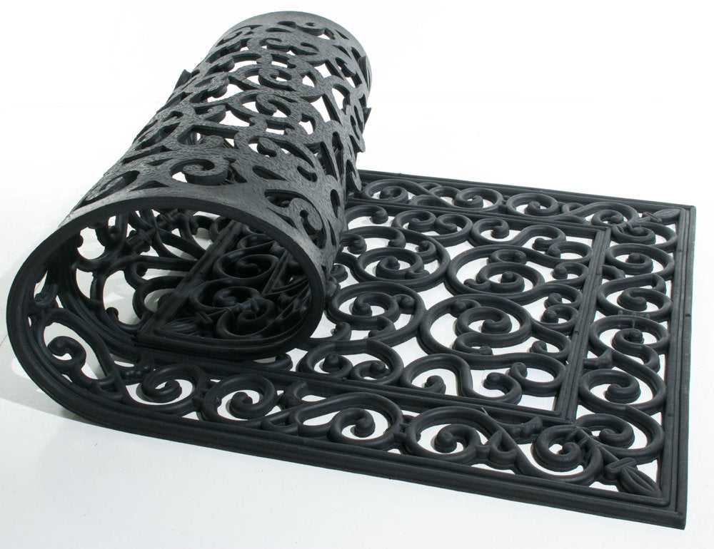 24" X 48" Black Rubber Outdoor Door Mat