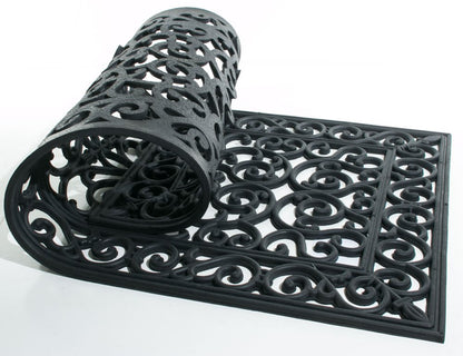24" X 48" Black Rubber Outdoor Door Mat