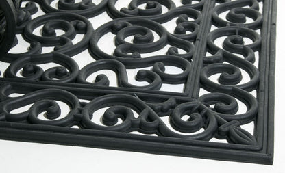 24" X 48" Black Rubber Outdoor Door Mat