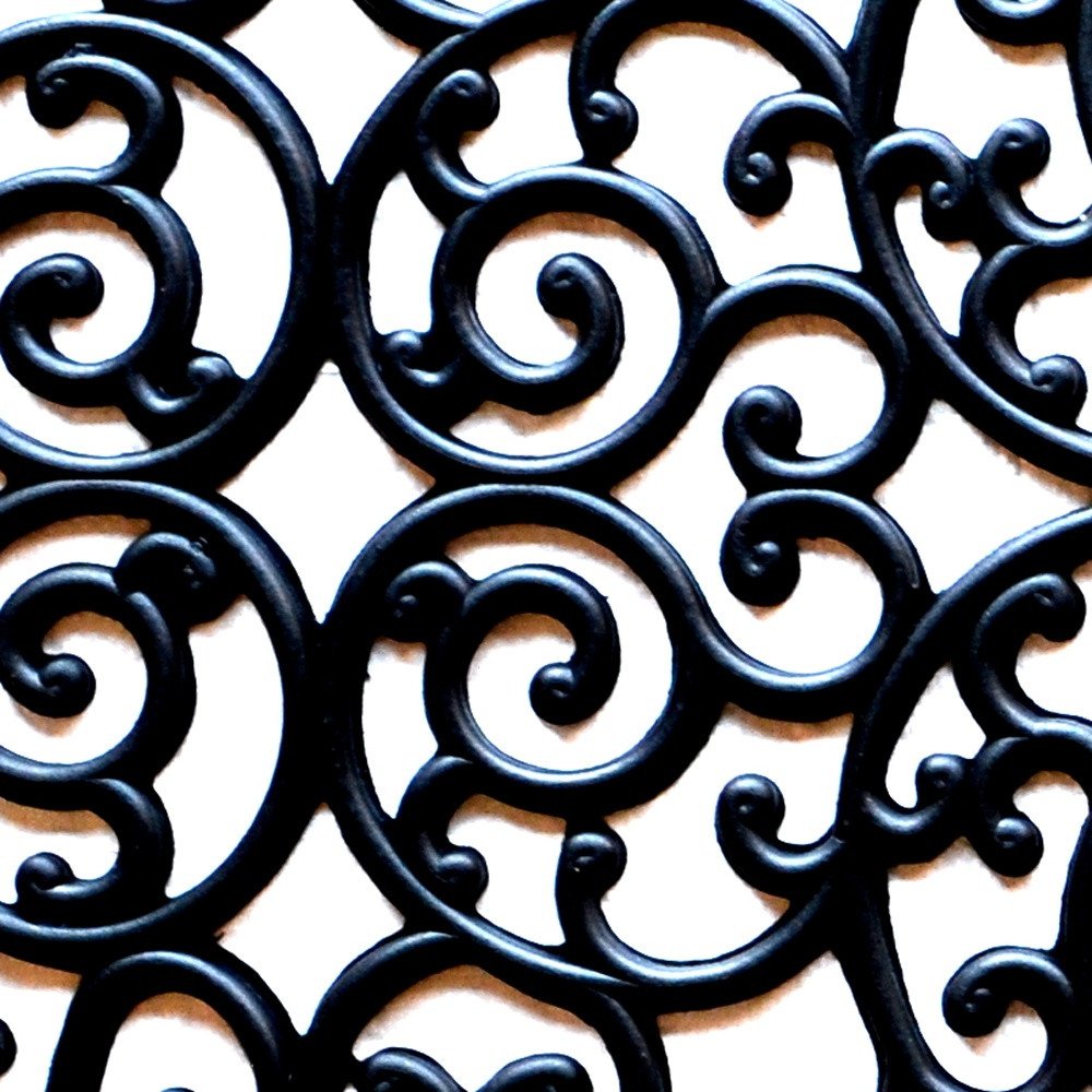 24" X 48" Black Rubber Outdoor Door Mat