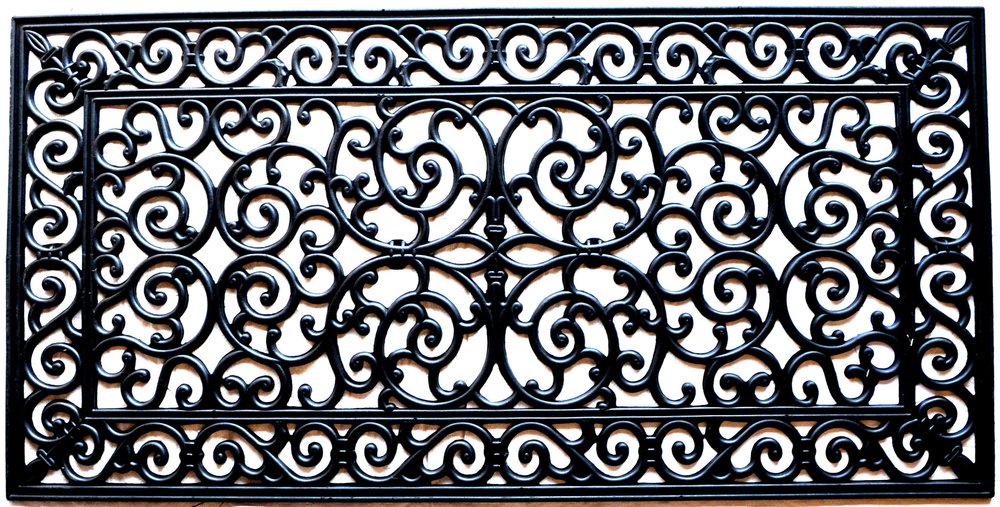 24" X 48" Black Rubber Outdoor Door Mat