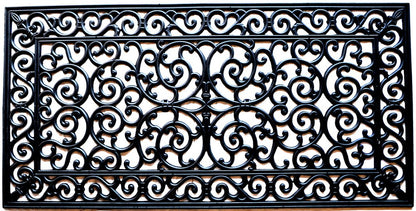 24" X 48" Black Rubber Outdoor Door Mat
