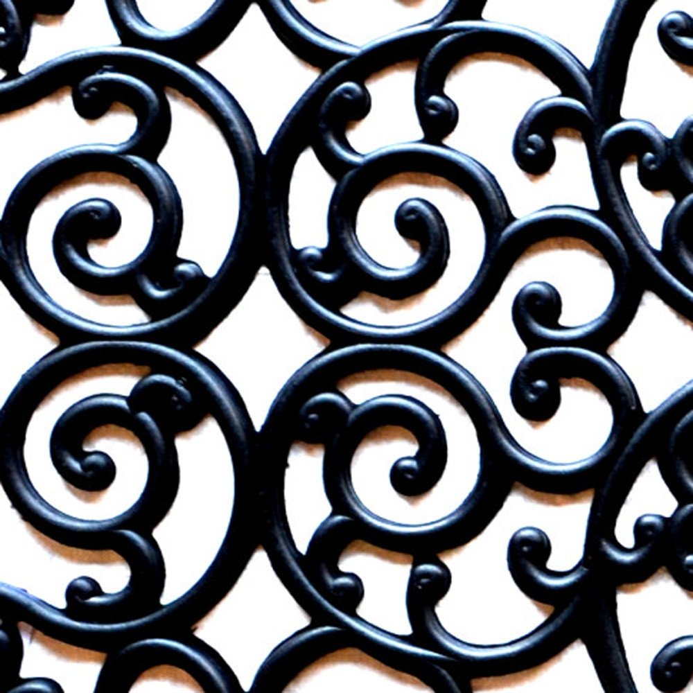 24" X 48" Black Rubber Outdoor Door Mat